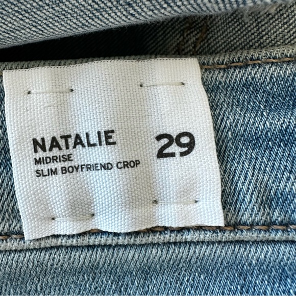 Hudson Jeans Natalie Mid Rise Slim Boyfriend Jeans